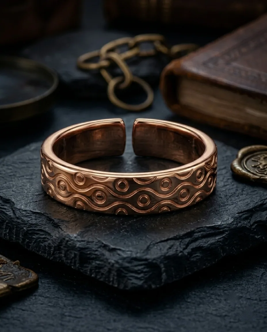 Wavy Copper Ring