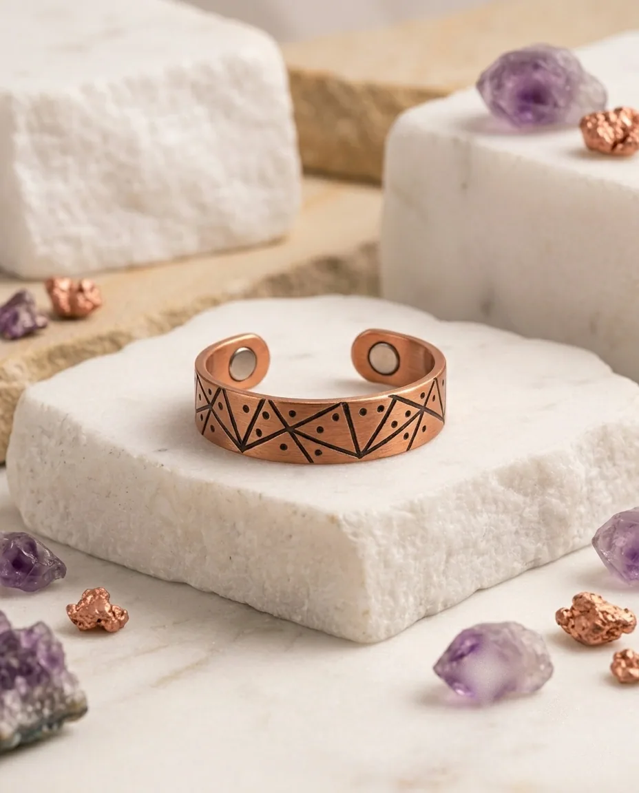 Zig-Zag Copper Ring